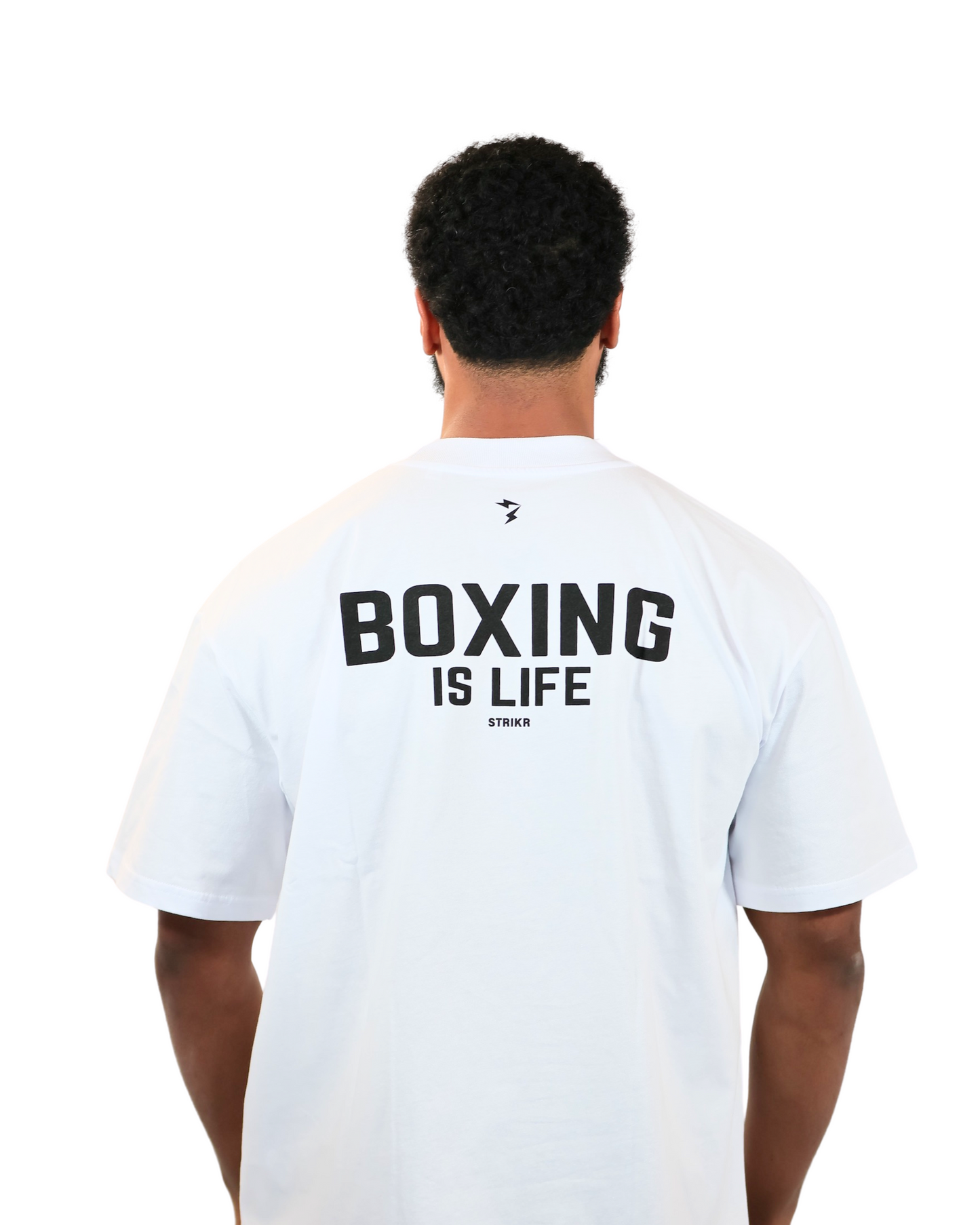 T-shirt Blanc Oversize "BOXING IS LIFE"